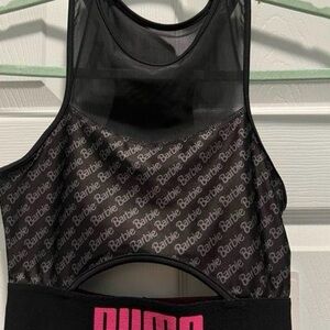 Puma x Barbie Black Mesh Tank Top
